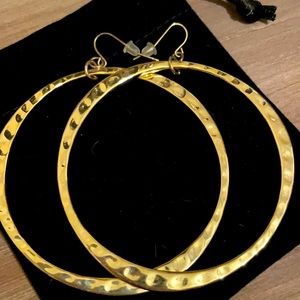 Gold Large Round Hoops